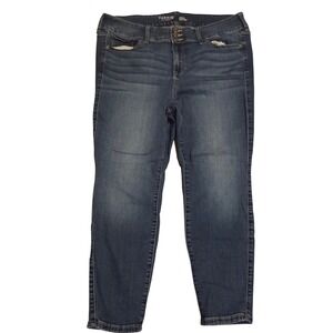 Torrid Super Soft Jegging Dark Wash Triple Button Skinny Jeans Womens 20S